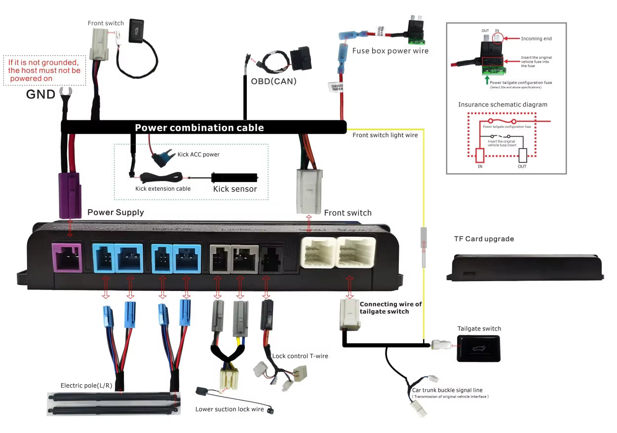 Wiring Diagram for Auto Electric Power Tailgate Installation Guide