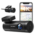 WOLFBOX Dash Cam Front and Rear with GPS WiFi UHD 2160P/1600P + 1080P