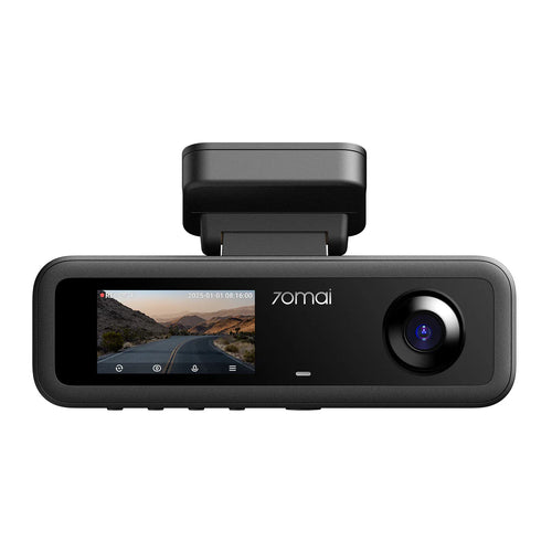70mai Dash Cam 4K T800E, 3-Channel Front Interior Rear Car Camera, 4K HDR GPS